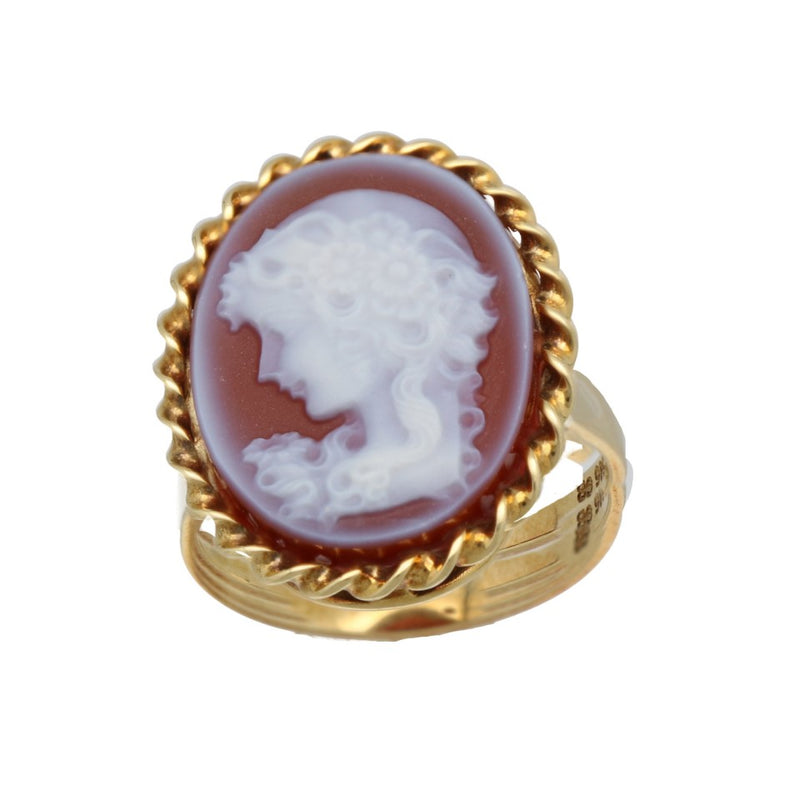 14Krt. gouden Camee ring 2