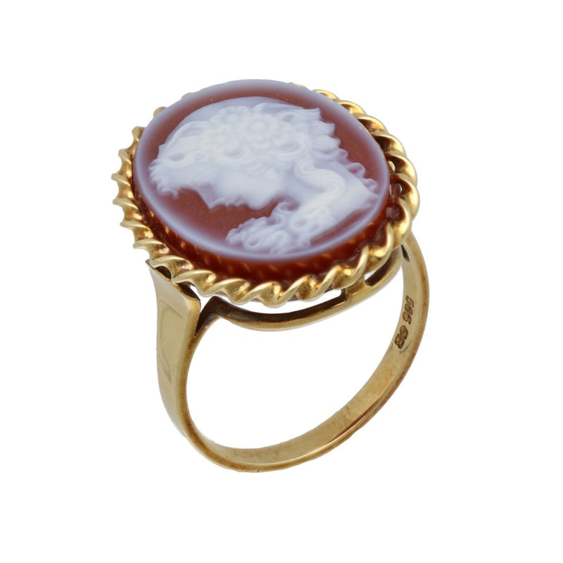14Krt. gouden Camee ring 3