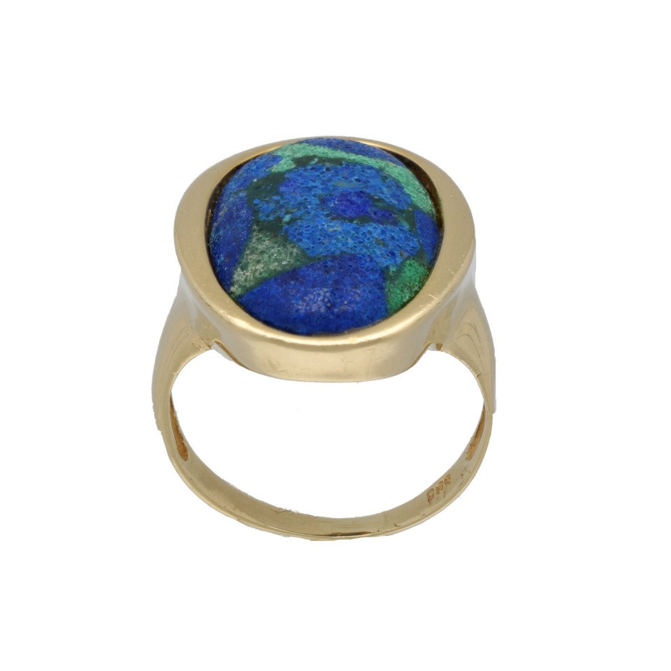 14Krt. gouden Vintage ring met Turkoois.Gereserveerd! 2