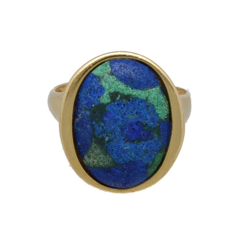 14Krt. gouden Vintage ring met Turkoois.Gereserveerd! 4