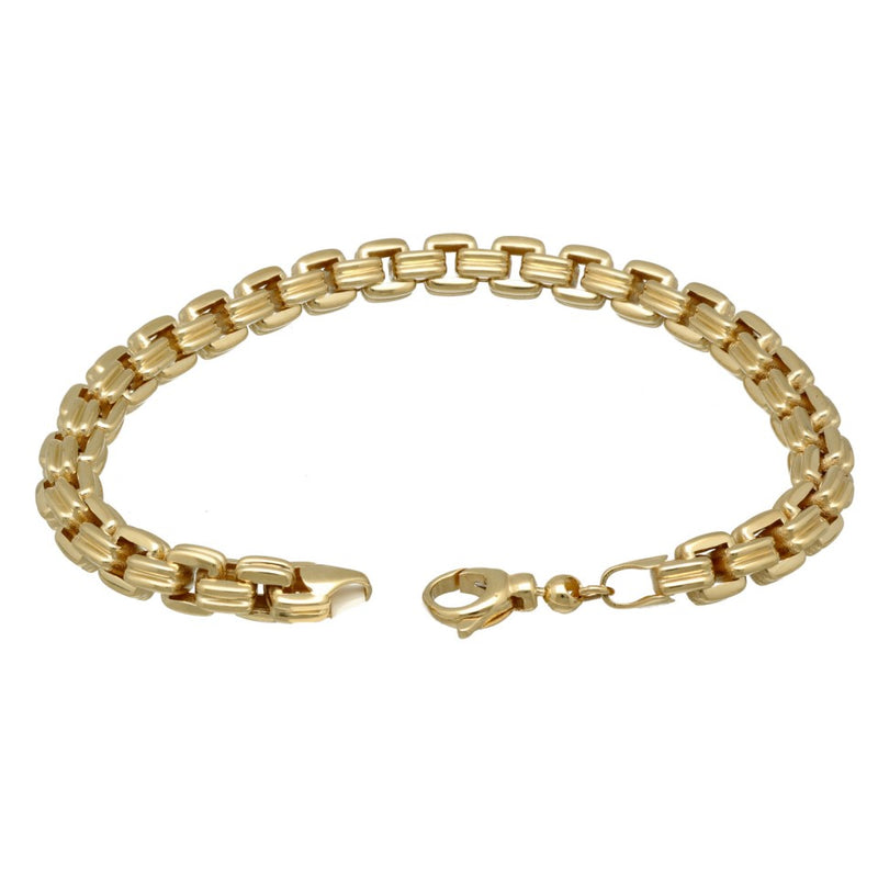 14 krt Gouden Schakel armband. 3