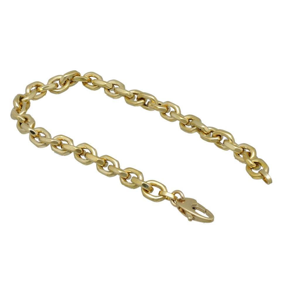 14 krt Gouden Schakel Armband. 2