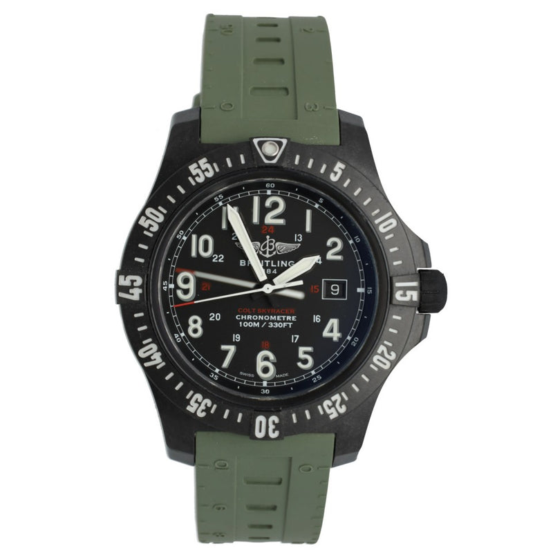 Breitling Colt Skyracer 44 Carbon Black/Green rubber 2