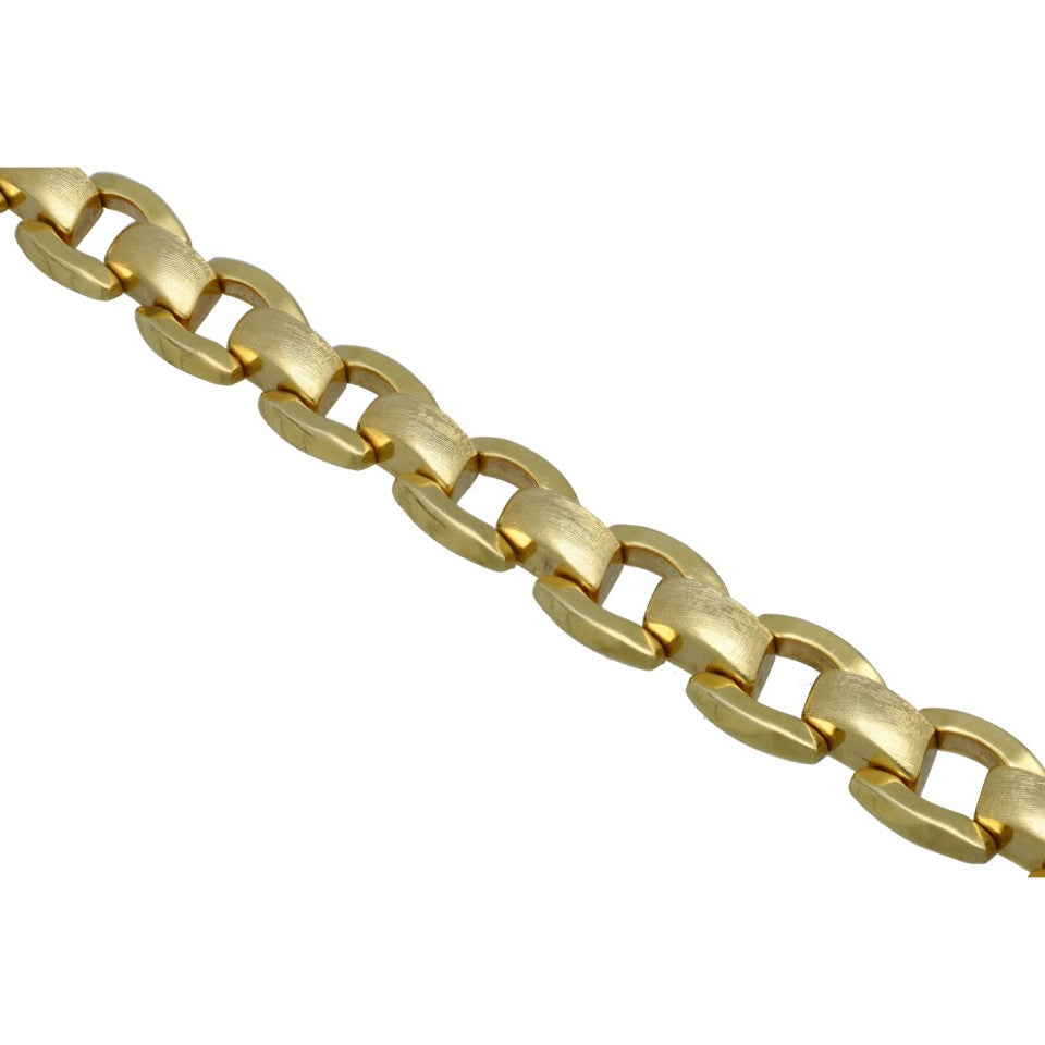 14 Krt. massieve schakel armband 3