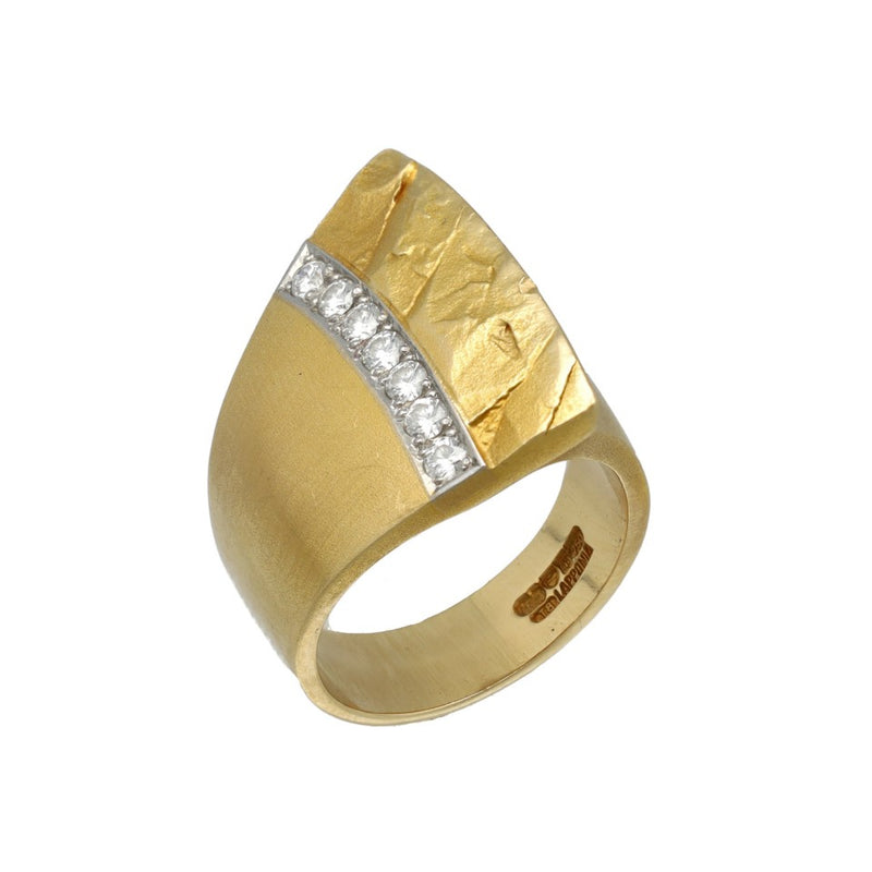 18 Krt Gouden Lapponia ring met Briljant. 1