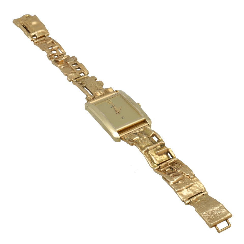 14 Krt Gouden horloge, ontworpen door Paul vd Hout 5