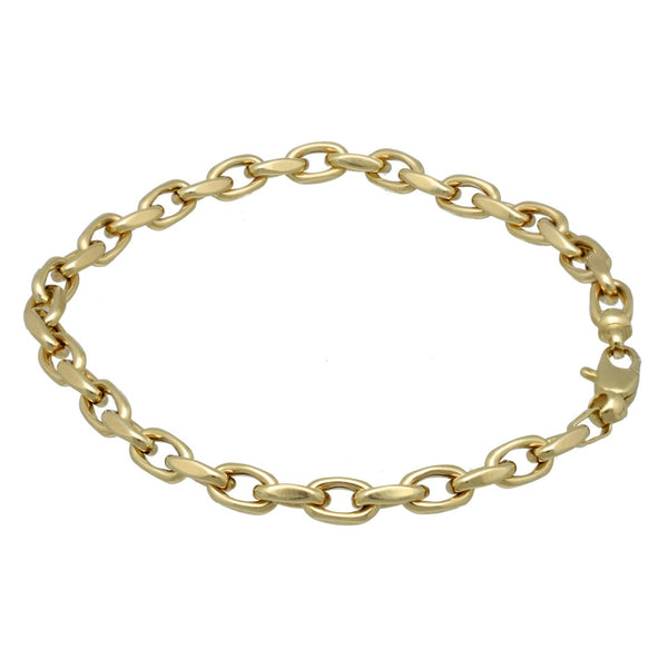14krt. gouden armband geslepen Anker