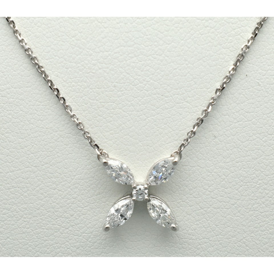 14 Krt. diamanten collier. 3