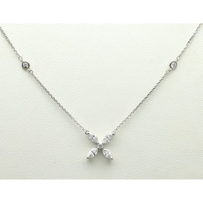 14 Krt. diamanten collier. 4
