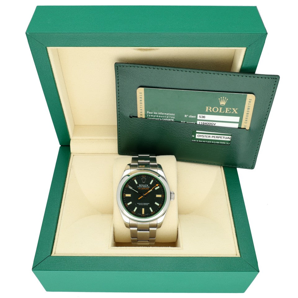 Rolex Milgauss Ref: 116400GV Black Dial  2008 6