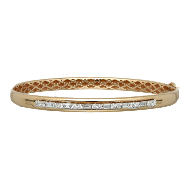 18 Krt Rose gouden armband met Diamant 0.46 Ct 2