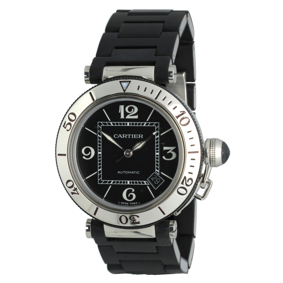 Cartier Pasha Seatimer Black Full Set 1