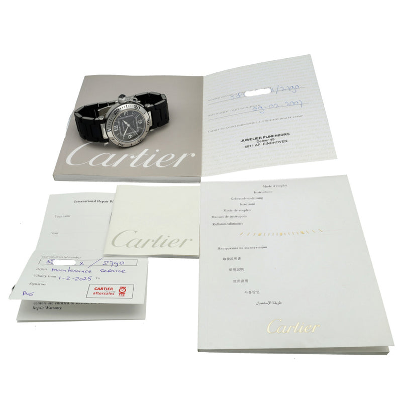 Cartier Pasha Seatimer Black Full Set 5