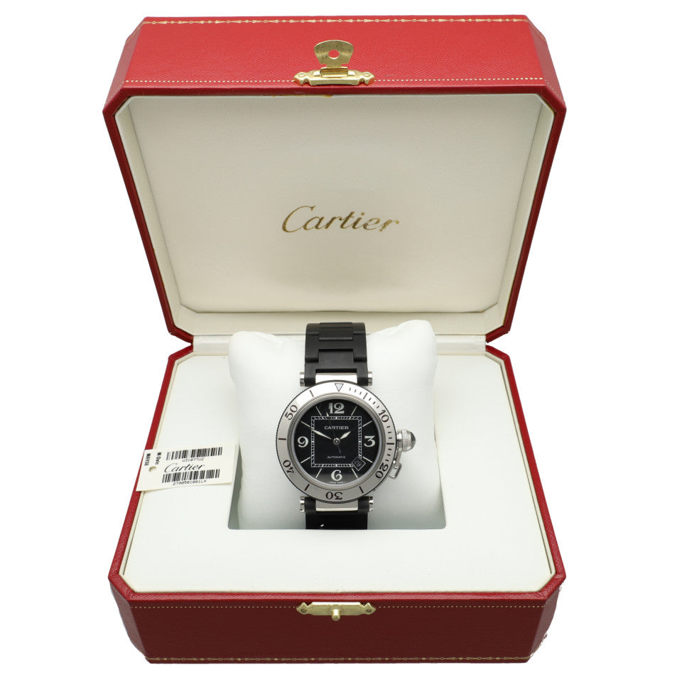 Cartier Pasha Seatimer Black Full Set 6