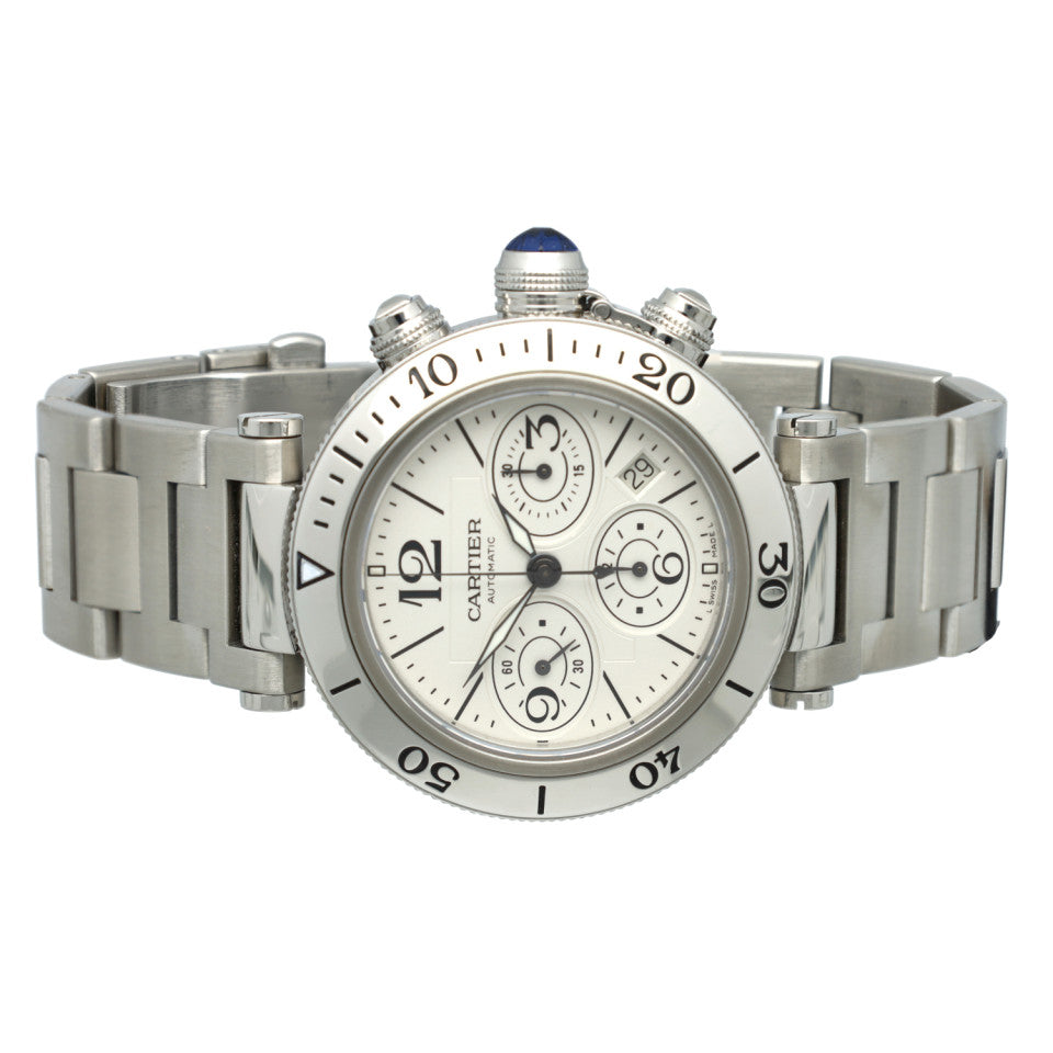 Cartier Seatimer Chronograaf Full Set 5