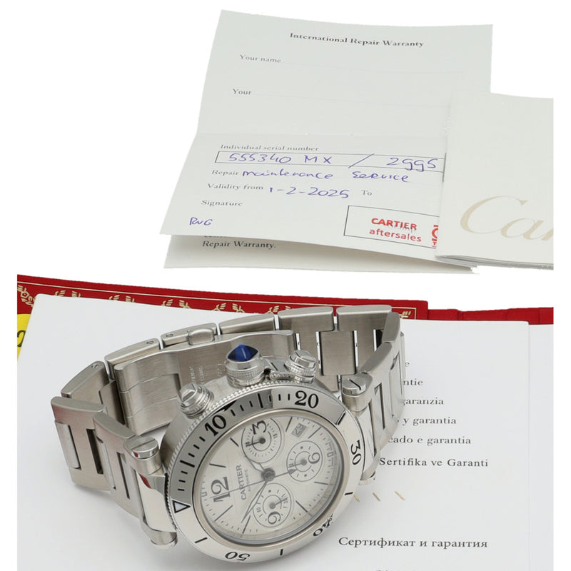 Cartier Seatimer Chronograaf Full Set 7