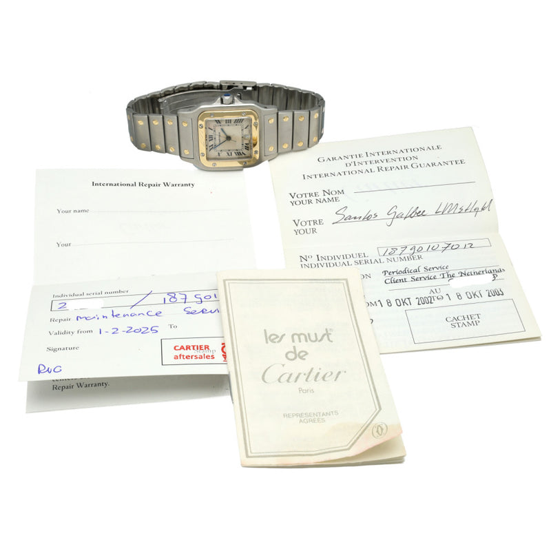 Cartier Santos Galbee Goud/Staal 7
