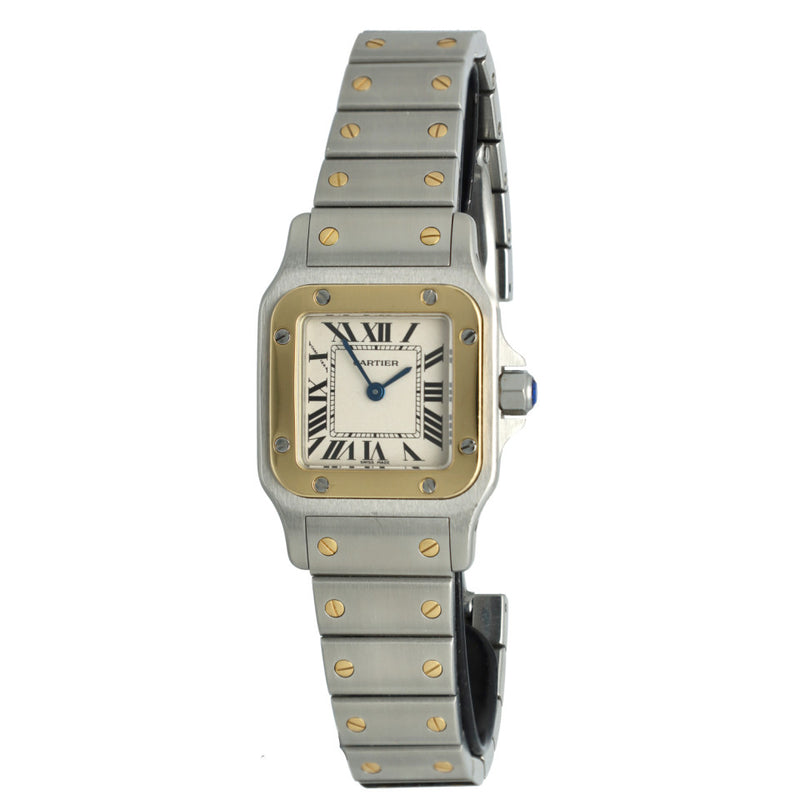 Cartier Santos Galbee Goud/Staal Ref.1567 1