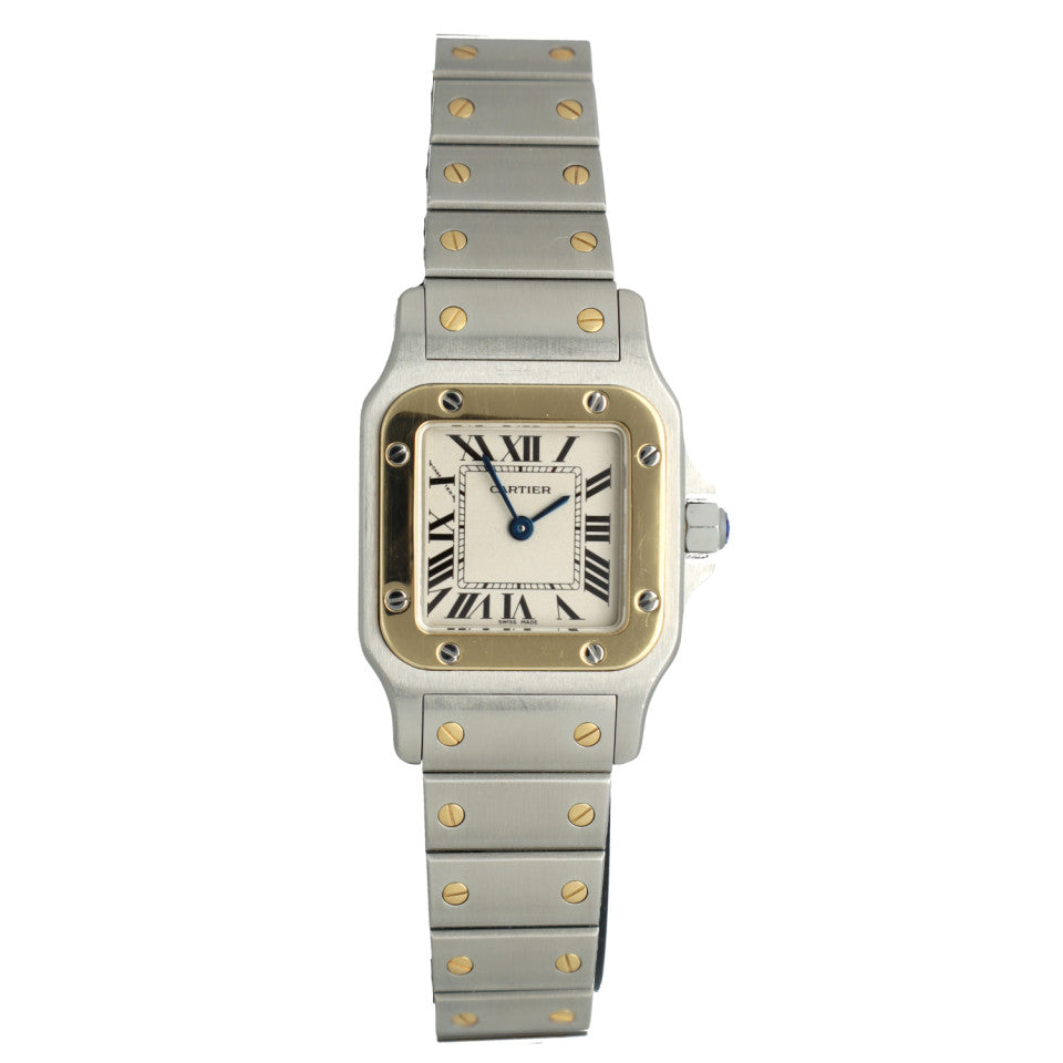 Cartier Santos Galbee Goud/Staal Ref.1567 2