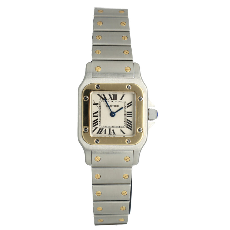 Cartier Santos Galbee Goud/Staal Ref.1567 2