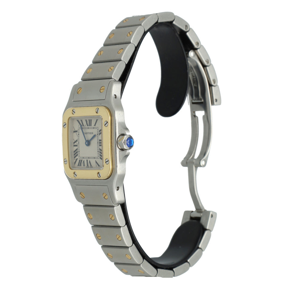 Cartier Santos Galbee Goud/Staal Ref.1567 3