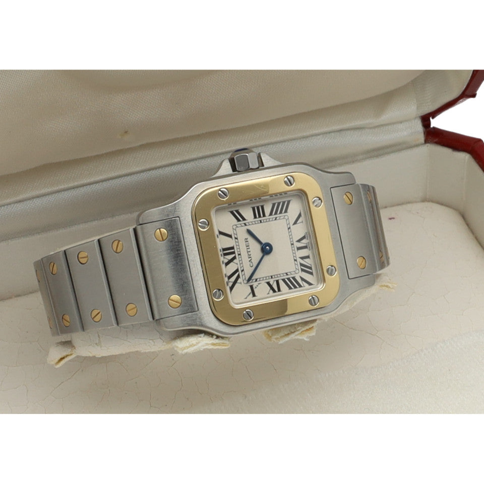 Cartier Santos Galbee Goud/Staal Ref.1567 7