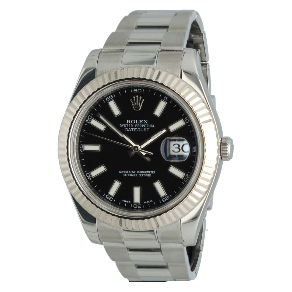 Rolex Datejust II Ref.116334 Oyster/Black GERESERVEERD 1