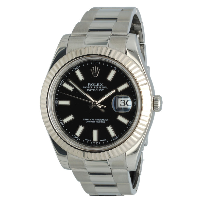 Rolex Datejust II Ref.116334 Oyster/Black GERESERVEERD 1
