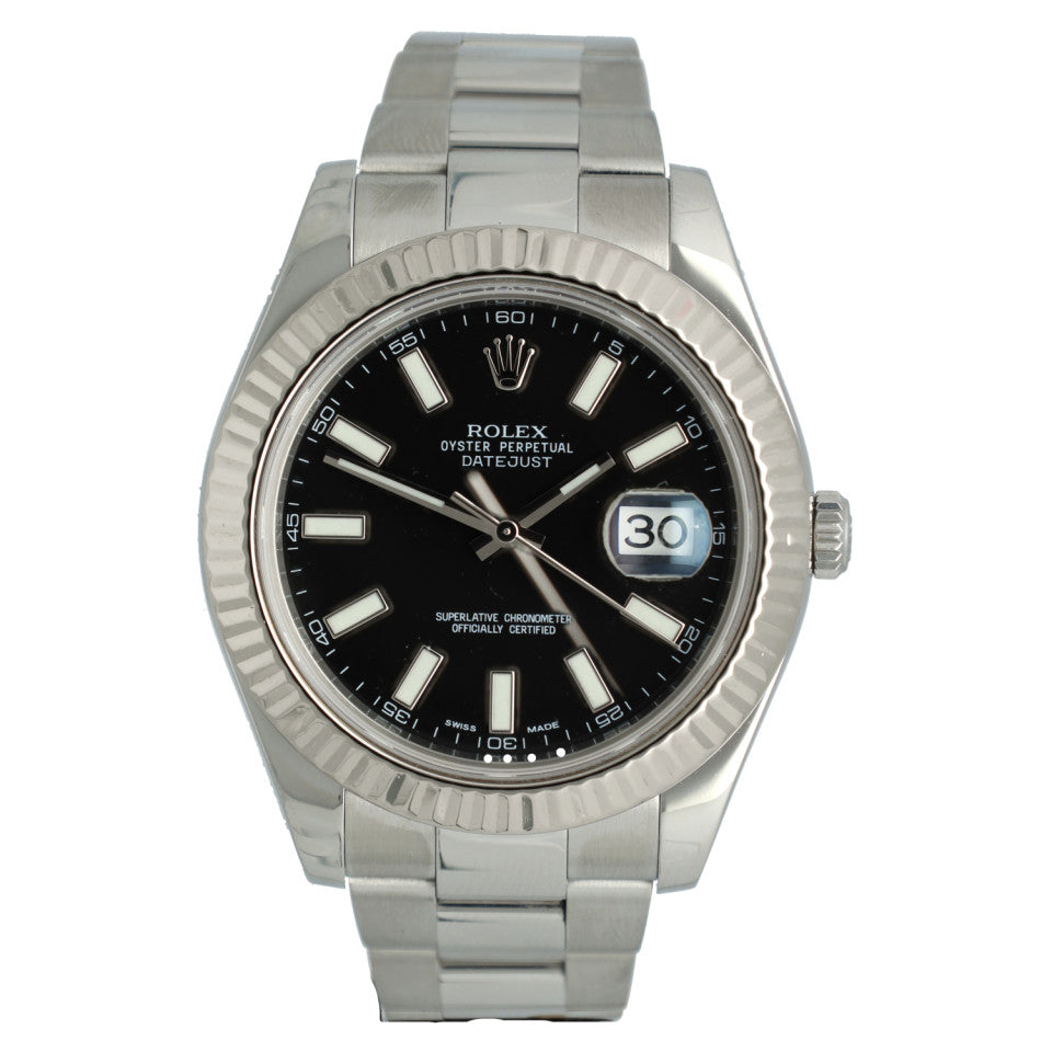 Rolex Datejust II Ref.116334 Oyster/Black GERESERVEERD 2