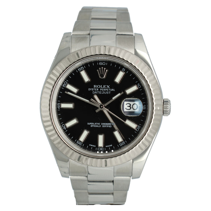 Rolex Datejust II Ref.116334 Oyster/Black GERESERVEERD 2
