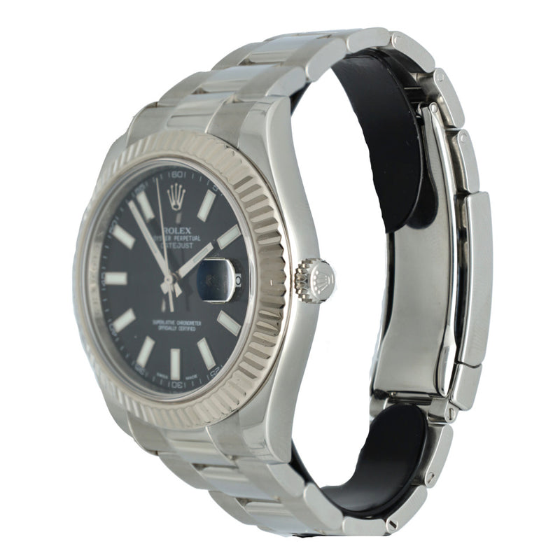 Rolex Datejust II Ref.116334 Oyster/Black GERESERVEERD 3