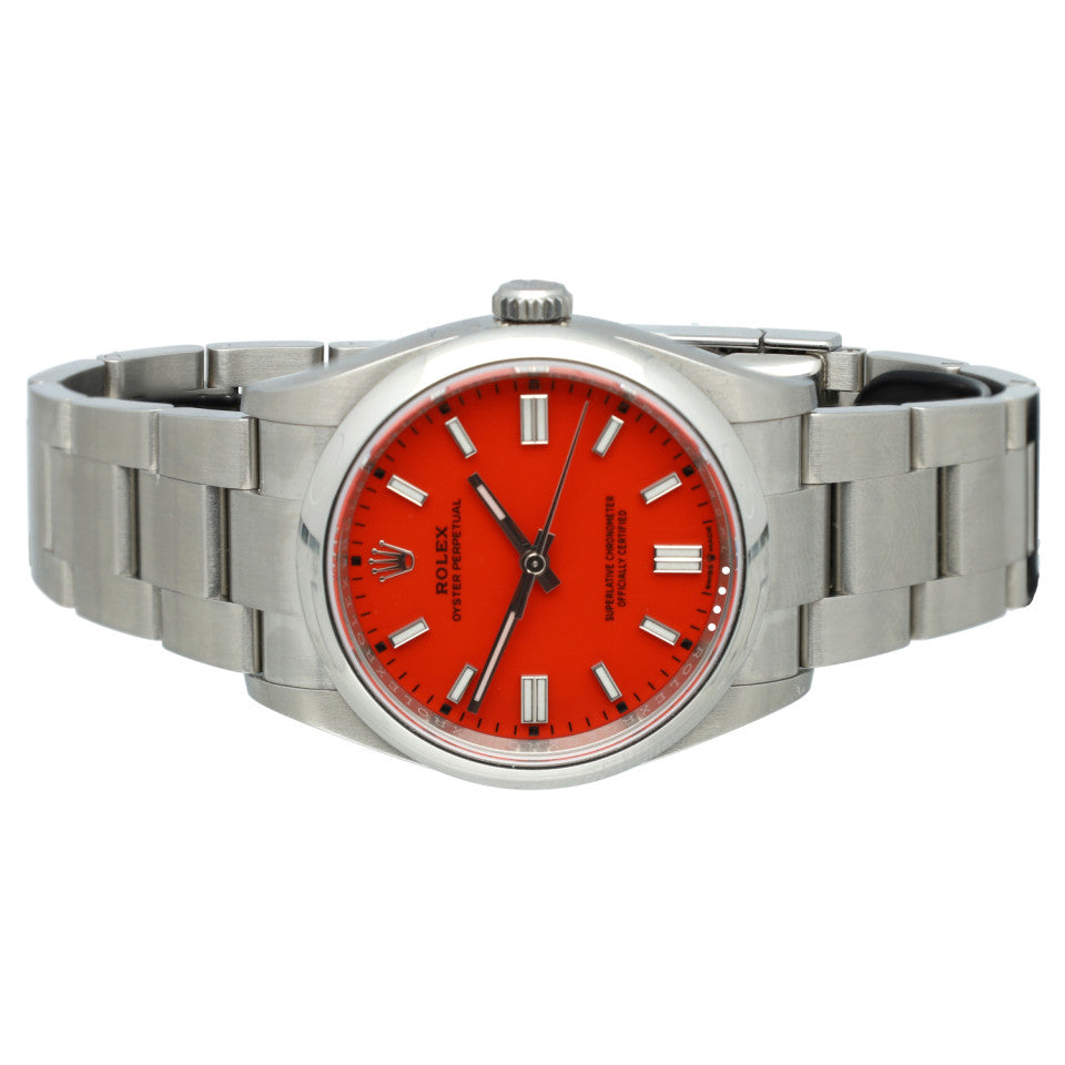 Rolex Oyster Perpetul 36 Red Coral Ref.126000 4