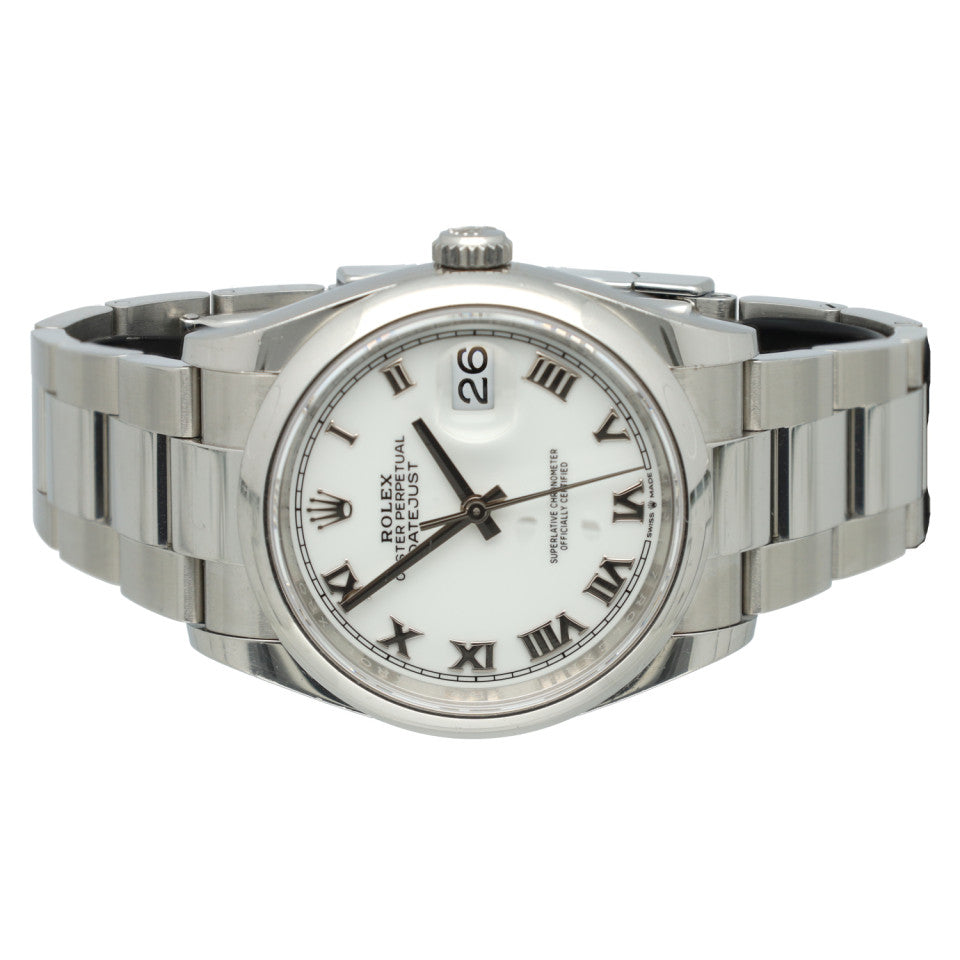 Rolex Datejust 36 White/Roman dial Ref. 126200 4