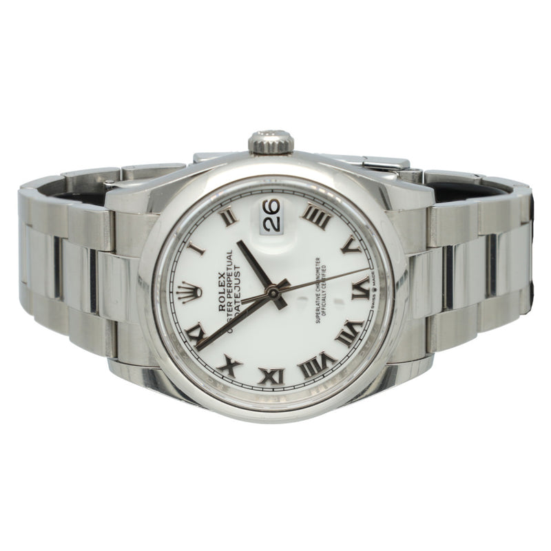 Rolex Datejust 36 White/Roman dial Ref. 126200 4