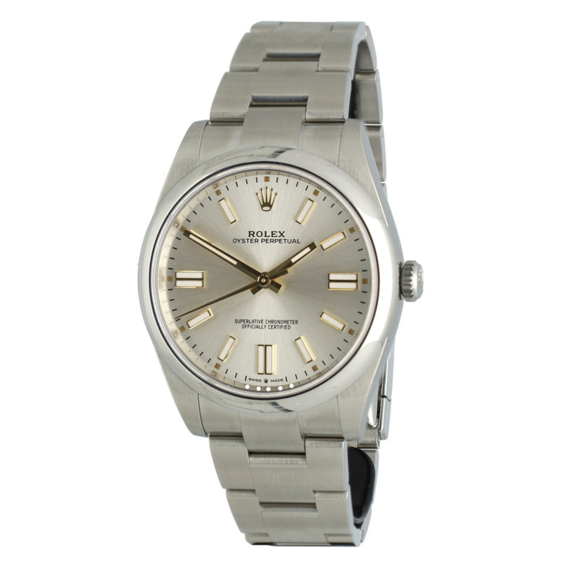 Rolex Oyster Perpetuel 41 Silver index Ref. 124300 1