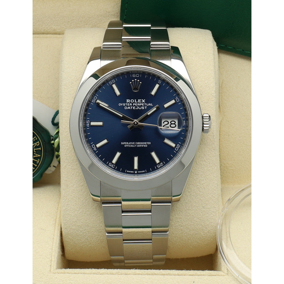 Rolex Datejust 41 'Blue Index' Ref. 126300 6