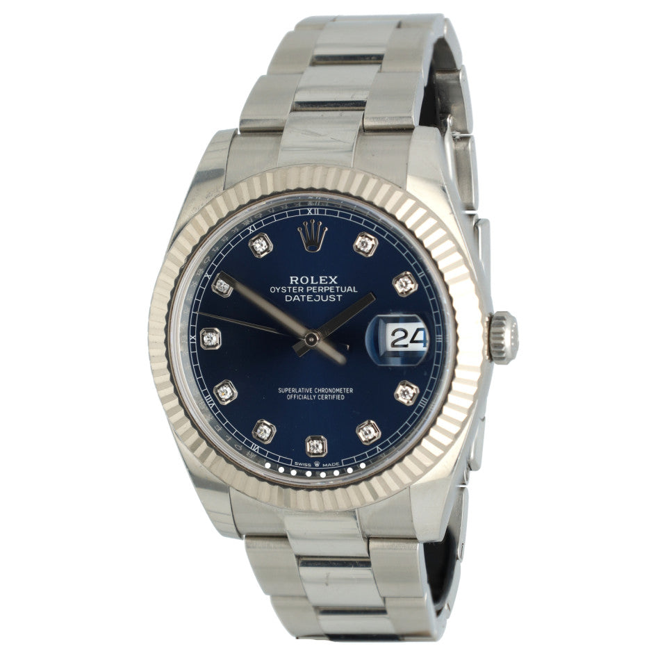 Rolex Datejust 41 Ref.126334 Blue/Diamonds 1