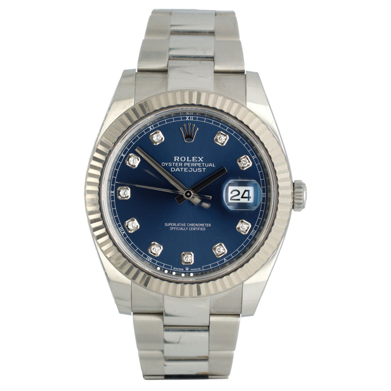 Rolex Datejust 41 Ref.126334 Blue/Diamonds 2