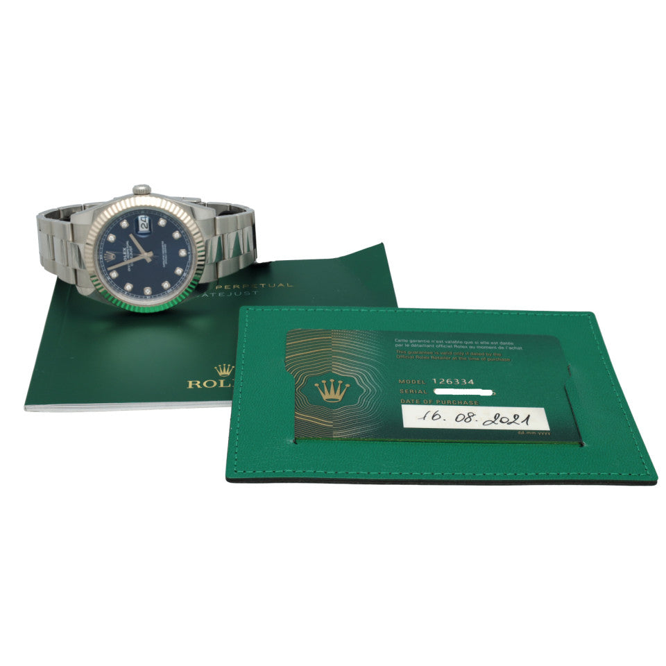 Rolex Datejust 41 Ref.126334 Blue/Diamonds 7
