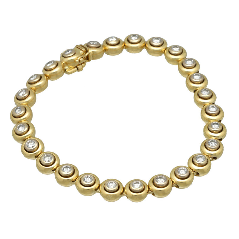 18Krt gouden Tennis armband 2.6Ct. Briljant 1