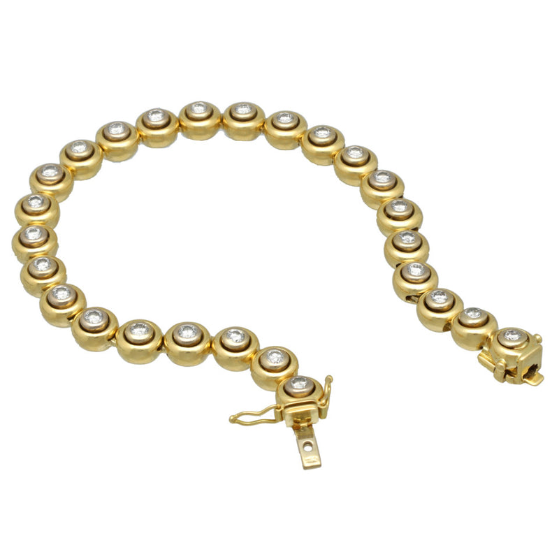 18Krt gouden Tennis armband 2.6Ct. Briljant 2