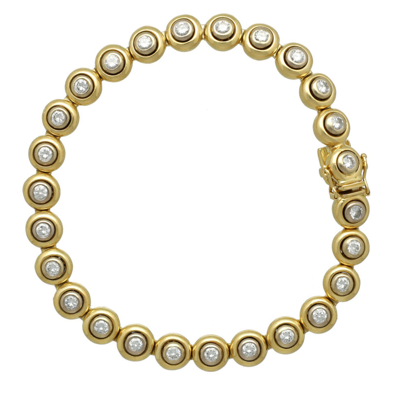 18Krt gouden Tennis armband 2.6Ct. Briljant 3