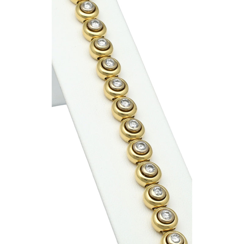 18Krt gouden Tennis armband 2.6Ct. Briljant 5