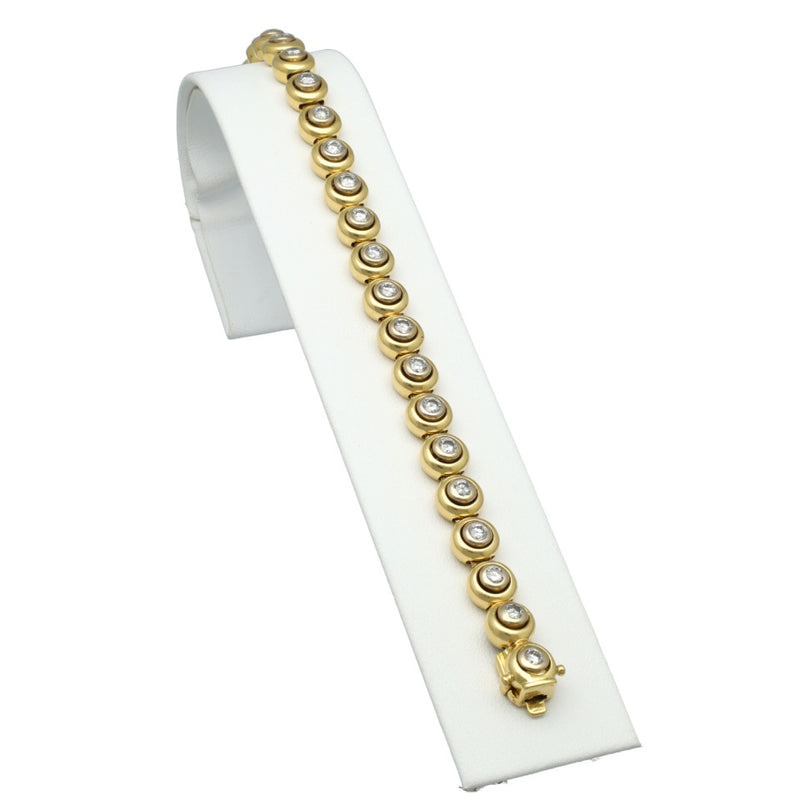 18Krt gouden Tennis armband 2.6Ct. Briljant 6