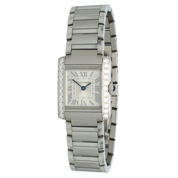 Cartier Tank Francaise Ref. W4TA0020 Factory Diamonds