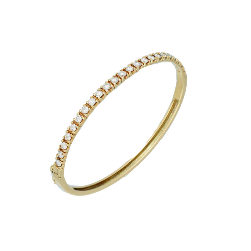 14 Krt Bangle Armband met Briljant 1.61 Ct 5