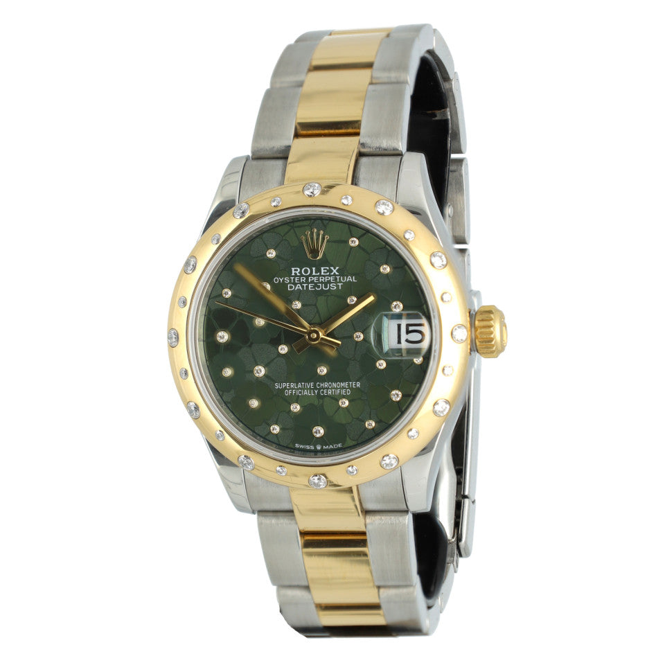 Rolex Datejust 31 GreenDiamond/Flower Dial 1