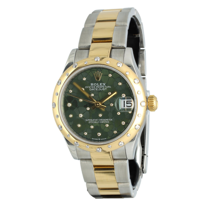 Rolex Datejust 31 GreenDiamond/Flower Dial 1