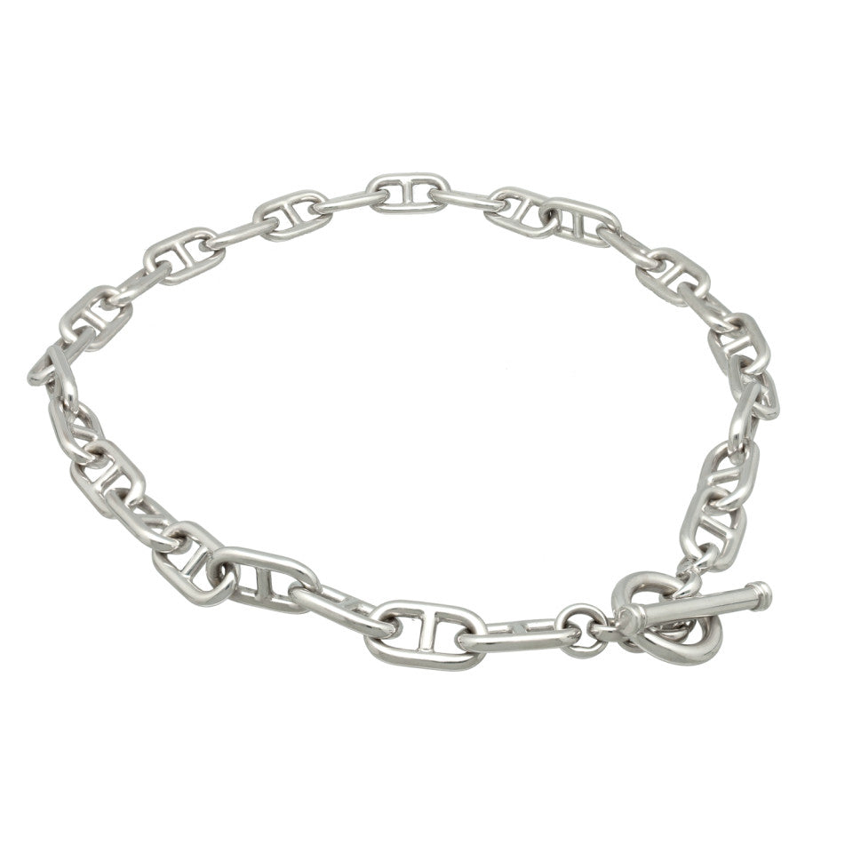 18 Krt Witgouden Collier 55 cm 1