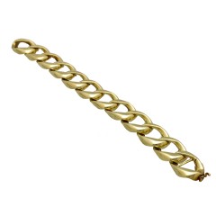 14 krt Geelgouden gourmetschakel armband